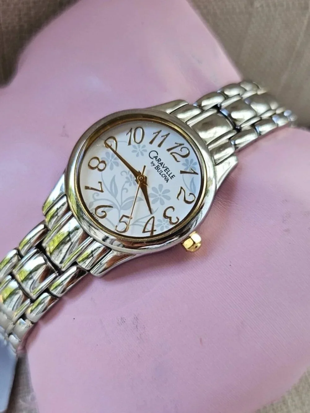 Caravelle by Bulova Women Wristwatch Silver Tone Quartz Analog Wrist Watch New